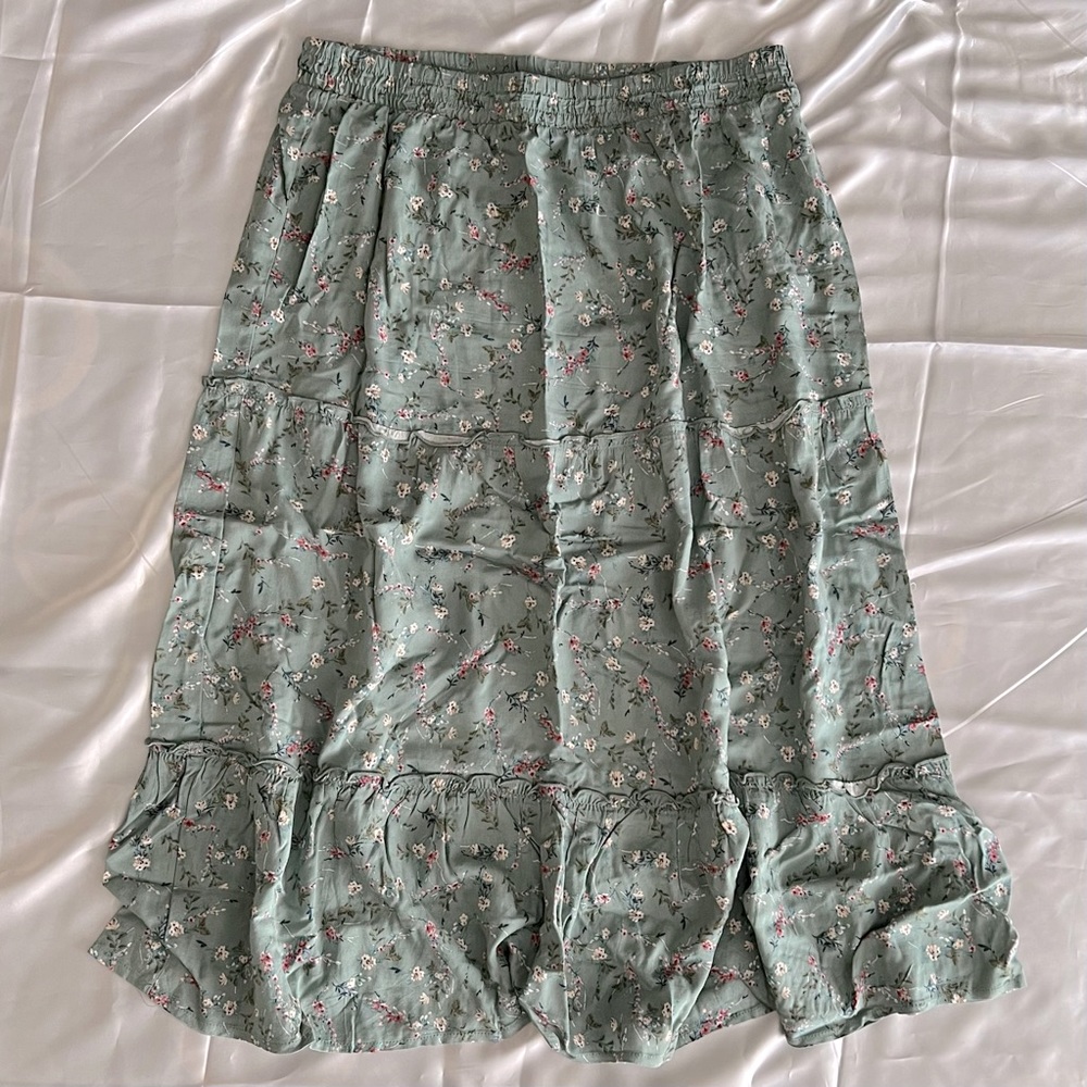 Floral Midi Skirt